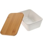 1Pc Butter Box Ceramic Butter Box Dessert Server with Lid (Assorted Color)