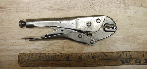 2 Vntg Craftsman 9_45342 USA Circle "I" Vise-Grip Type Pliers,7-3/16",1/2",XLINT - Picture 3 of 11