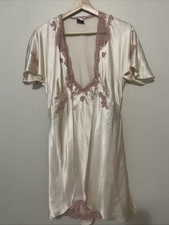 Jonquil Diane Samandi Vintage Set Nightgown Robe Pink Small