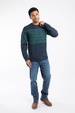 Weird Fish Wicklow Fair Isle Crew Neck Jumper