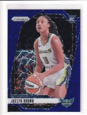 Jaelyn Brown 2024 Panini Prizm WNBA Blue Velocity #31 Dallas Wings (RC)