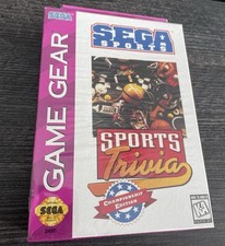 SPORTS TRIVIA SEGA GAME GEAR *BRAND NEW AND SEALED* With Box Protector