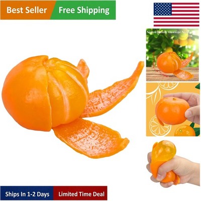 Cute Tangerine Squeeze Toy - Ideal Relaxation Gift for Birthdays & Holidays
