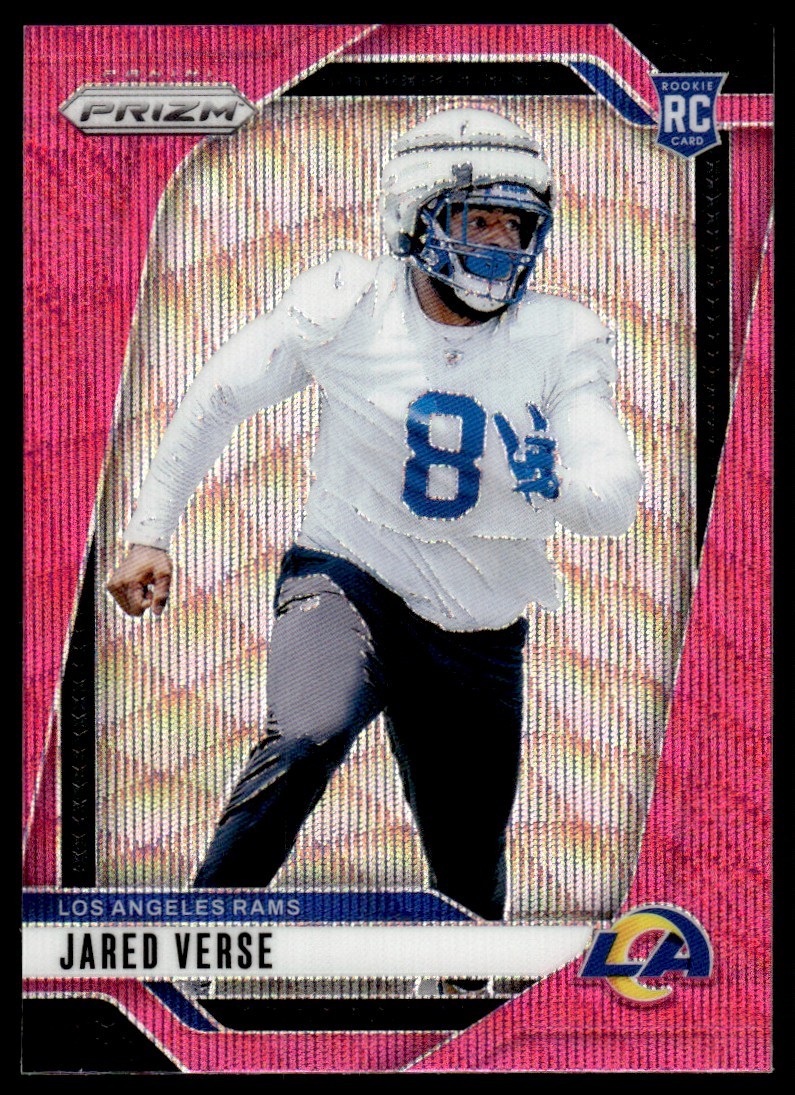 2024 Panini Prizm Pink Wave Jared Verse Rookie Los Angeles Rams #341
