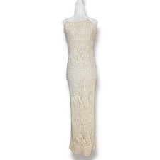Y2K Jessica McClintock Gunne Sax Millennium HOCO Lace Sequin Strapless Maxi XS
