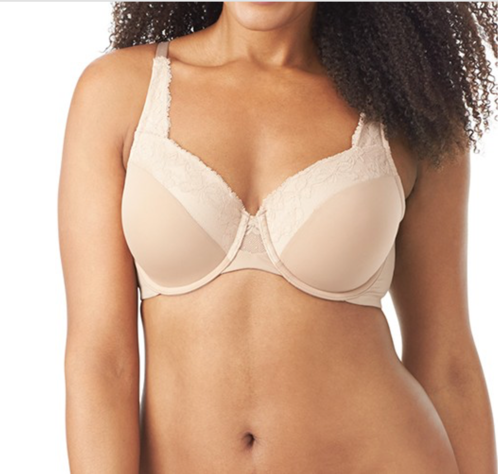 Olga Women's Cloud 9 Lace Underwire Contour Bra in Toasted Almond | Size:38C NWT