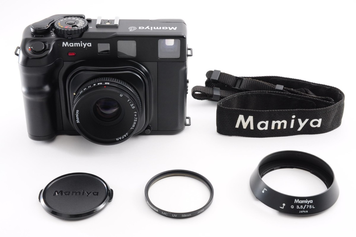 NEAR MINT+2 w/ Hood** New Mamiya 6 Film Camera + G 75mm f/3.5 L w