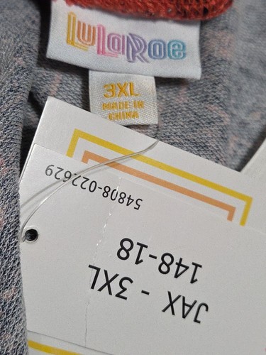 Pantalones de chándal LuLaRoe Jax azul oscuro y salpicaduras de coral para mujer 3XL con cordón NUEVO - Imagen 7 de 13