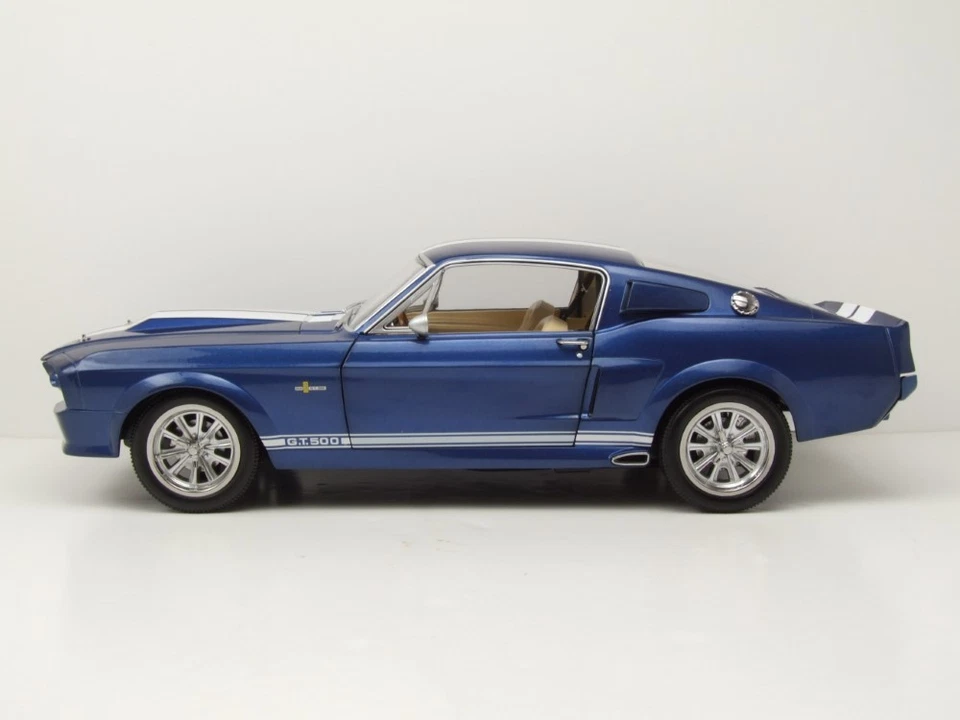 Ford Shelby Mustang GT500 1967 blau weiß Modellauto 1:12 KK Scale - Bild 3 von 4