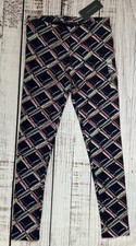 Tommy Hilfiger Girls Multi-Color Diamond Print Leggings Sz 16 New w/ Tags