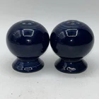 Vintage Fiesta Fiestaware Cobalt Blue Bulb Salt/Pepper Shaker Set