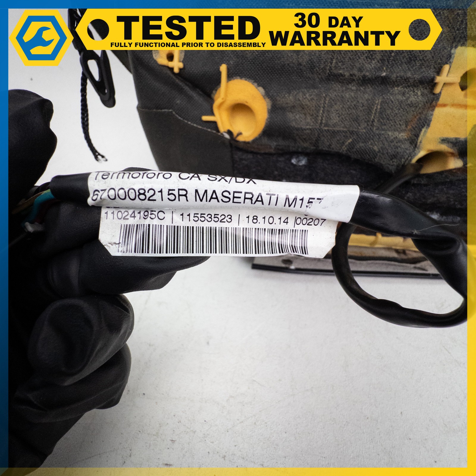 14-16 MASERATI GHIBLI FRONT LEFT DRIVER SIDE BOTTOM LOWER SEAT CUSHION OEM