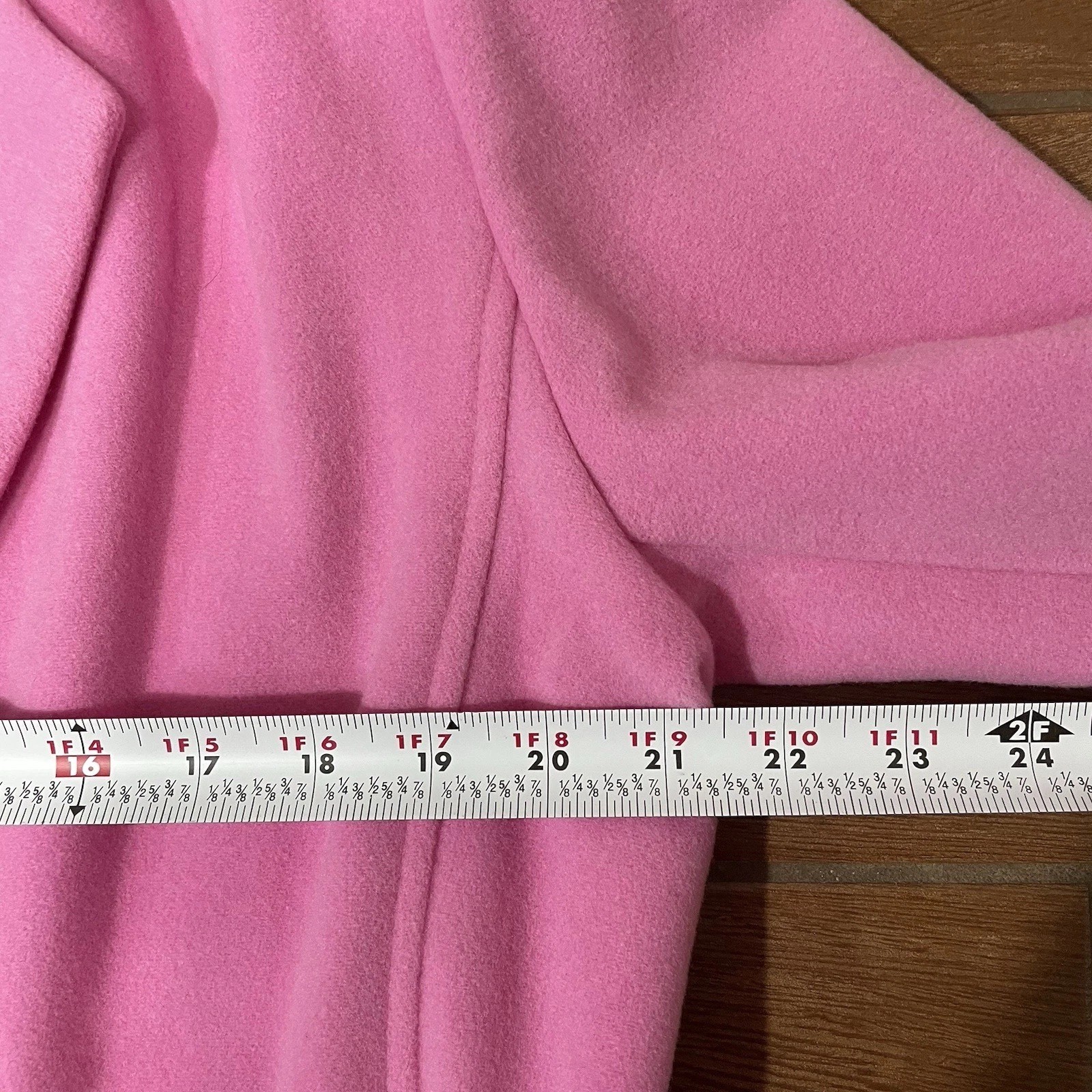Austin Reed Virgin Wool Cashmere Women 14 Pink Wrap Jacket Classy Luxury NWOT