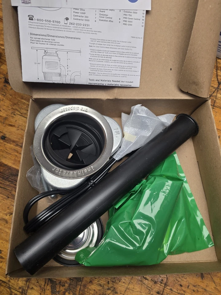 Eliminación InSinkErator Advanced Series Pro 750, 3/4 HP con cable NUEVO en caja - Imagen 4 de 4
