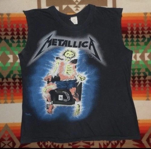 Vintage Metallica 1985 Tour T Shirt **Thrash Metal Megadeth 1980s vintage concert t-shirt, vintage, single stitch, B+ condition