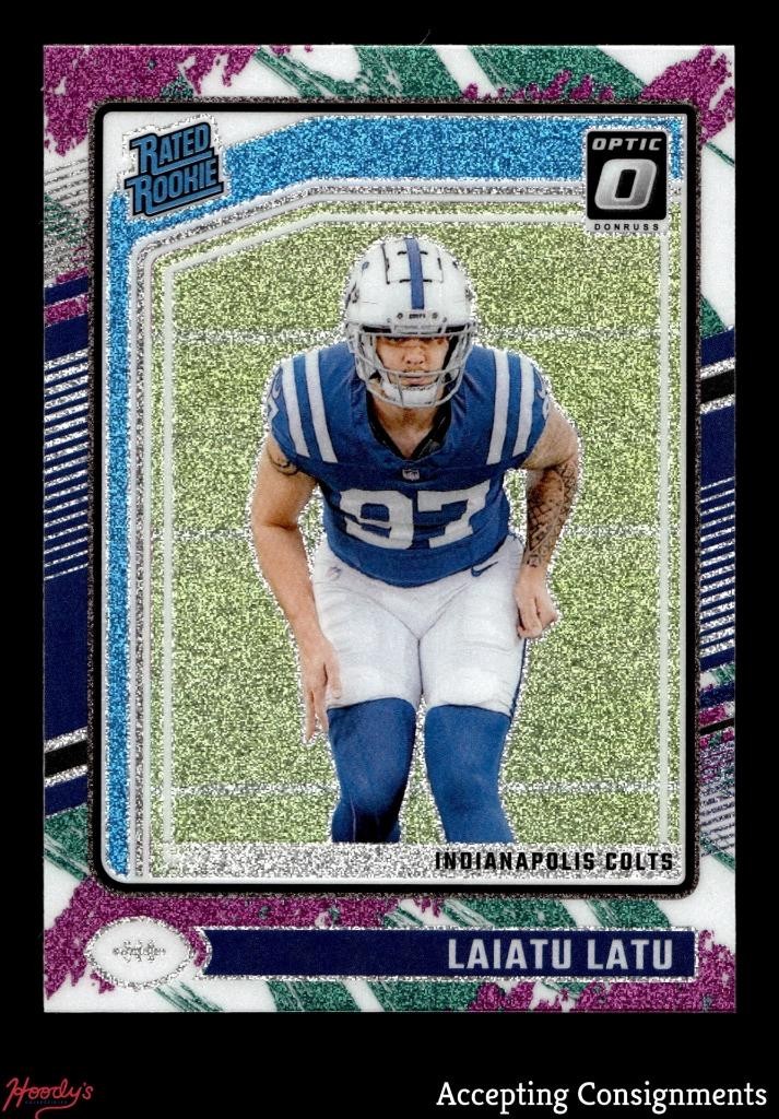 2024 Donruss Optic Jazz Rated Rookie #267 Laiatu Latu RC ROOKIE SP Colts