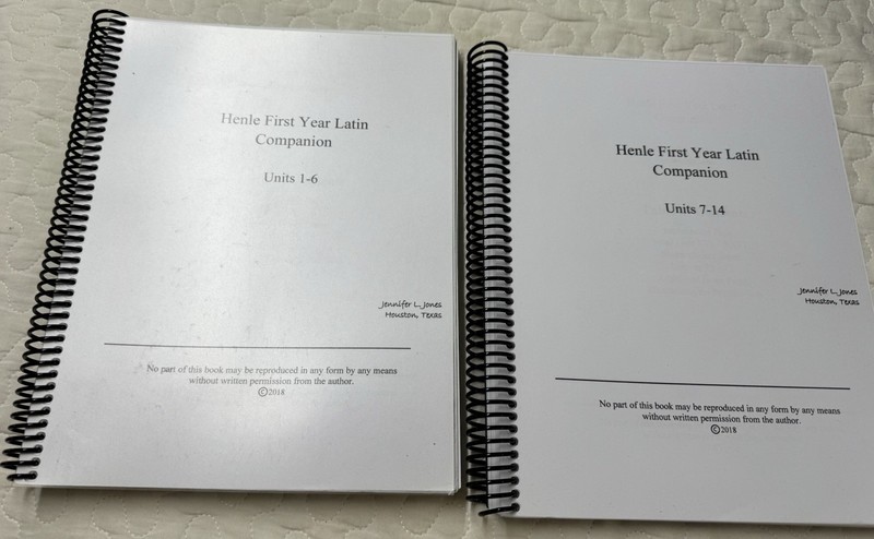 Magistra Jones Henle First Year Latin Companion Units 1-14