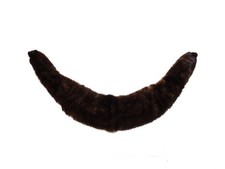 Vintage Brown Mink Fur Collar Pin Attachments Onto Coat 27" Long Winter Formal