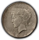 1921 $1 Silver Peace Dollar - High Relief Key Date - AU - SKU-B5526