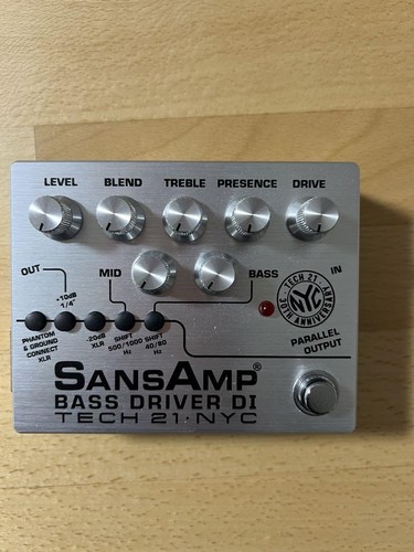 Tech 21 SansAmp Bass Driver DI Limited Edition 1000 Units Rare Preamp Pedal - Picture 2 of 3