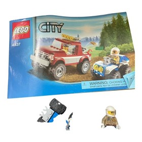 3 LEGO City Police Sets Lot (4437, 3648, 7741) with Boxes, Minifigures & Manuals