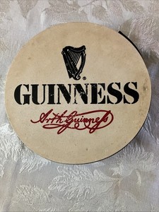 Bodhram VintageGuiness Celtic Irish Drum 8”,Rare.
