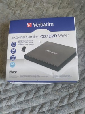 Verbatim External CD/DVD Writer. Unused