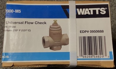 Watts Bronze Female Two Way Universal Flow Check Valve  1 In.  2000-M5 NEW