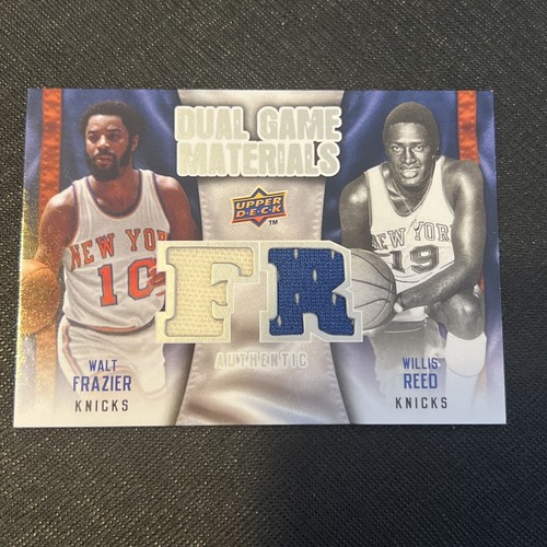 Walt Frazier /Willis Reed - Dual Game Used Materials - 09-10 Upper Deck Knicks