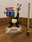 Vintage Hamm’s Plastic Beer Bear Calendar And Bank Complete