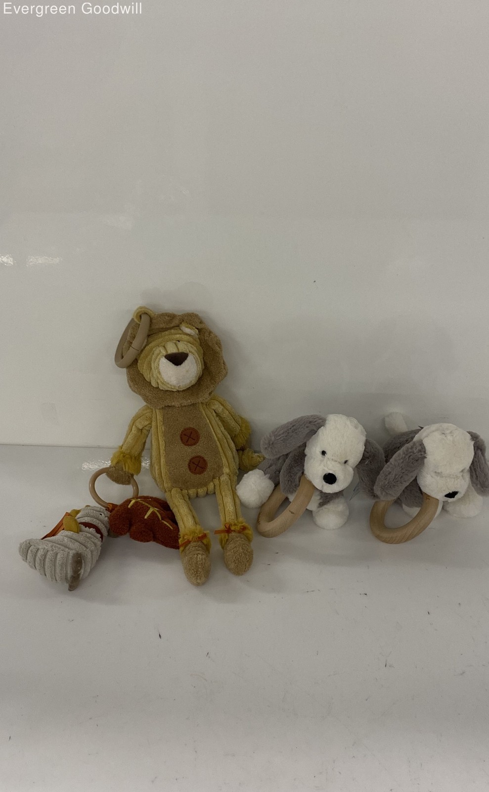 Lot of Jellycat Cordy Roy Lion and Puppy Baby Plush Toys