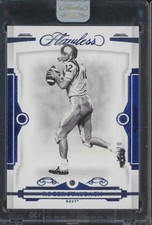 2022 Panini Flawless Collegiate Sapphire #75 Roger Staubach 15/20