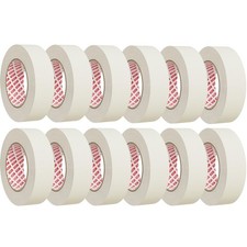 Masking Tape 1 inch x 55 Yards x 12 Rolls 660 Total Yards , Adhesive Paintin...