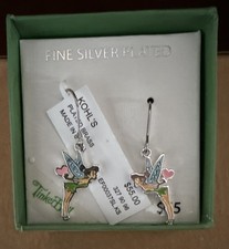 Kohl's Disney Fairies Tinker Bell Fine Silver Plated Drop Earrings