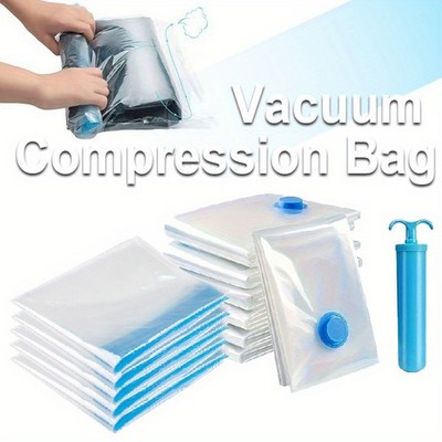 5Pack Clothes Storage & Organisation Vacuum Bag Set with Hand Pump, 40* 60 cm