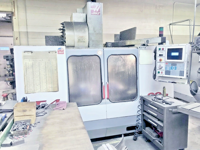 HAAS VF-4 CNC Vertical Machining Center, 10K GEARBOX SPINDLE, CNC