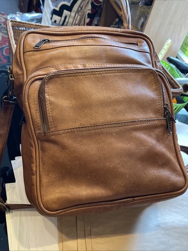 Kolumbianische echte natürliche Ledertasche Kuriertasche Gepäck Business Vintage - Bild 17 von 19