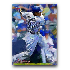Manny Machado #5 Art Card Limited 32/50 Edward Vela Signed (Los Angeles Dodgers)