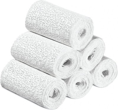 Plaster Coth Rolls 6 Pack Plaster Gauze Bandage Plaster Strip Gauze Wrap for Bod