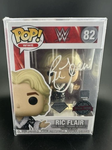 Ric Flair Signed WWE Wrestling Diamond #82 Funko Pop! With PSA COA Nature Boy