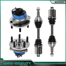 Front CV Axle Shaft + Wheel Hub Bearing For Chevrolet Malibu 2004-2008 2009 2010