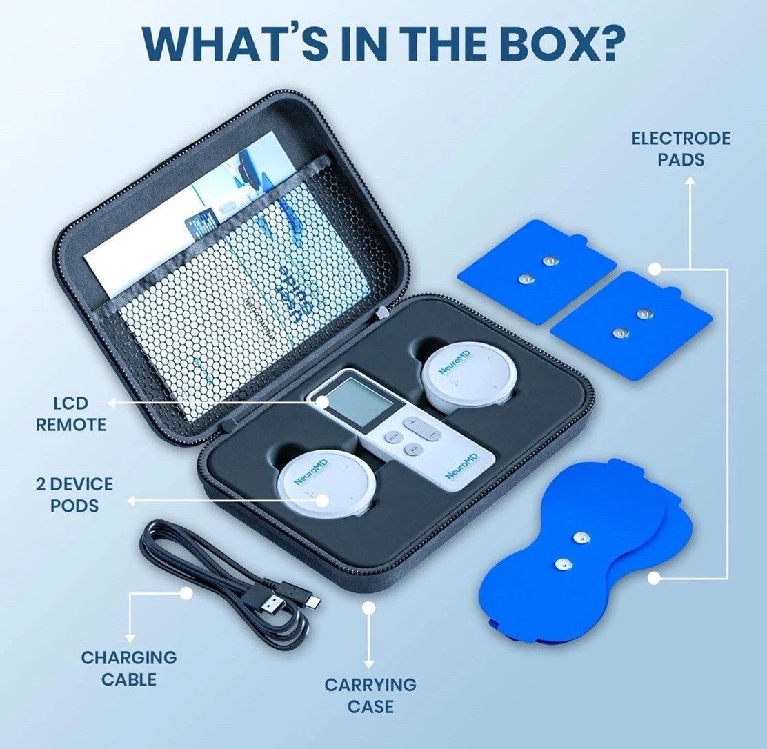 Neuromd Wireless TENS Unit Muscle Stimulator for Pain Relief | TENS Machine with