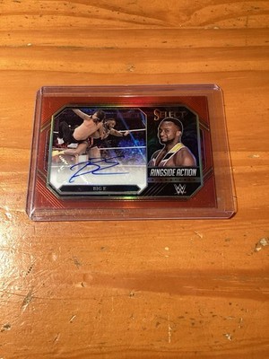 2023 Panini Select WWE Big E Autograph Card #/60 New Day Ringside Action