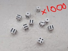 Lot of 1000 white Dice 12mm size warhammer age of sigmar 40000 40k dnd