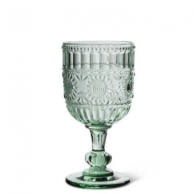 Abbott Collection Sunflower Wine Glass, 14-Inch, Light Green, Glass