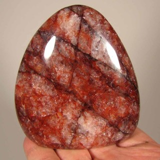 3.3" RED FIRE QUARTZ Hematoid Crystal Polished Freeform Standup Madagascar