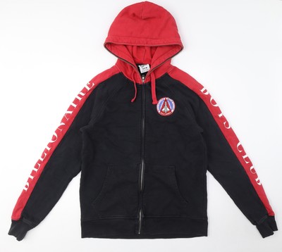 Billionaire Boys Club Men's Black Full Zip Hoodie with Logo, Size