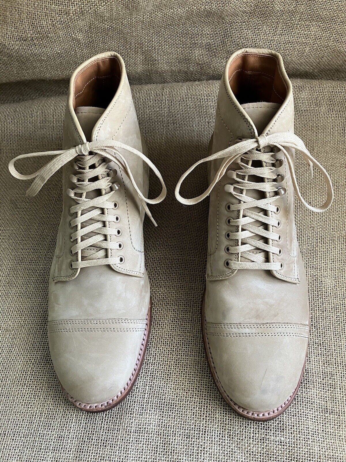 Alden D1855H Tan Nubuck Perforated Cap Toe Boot