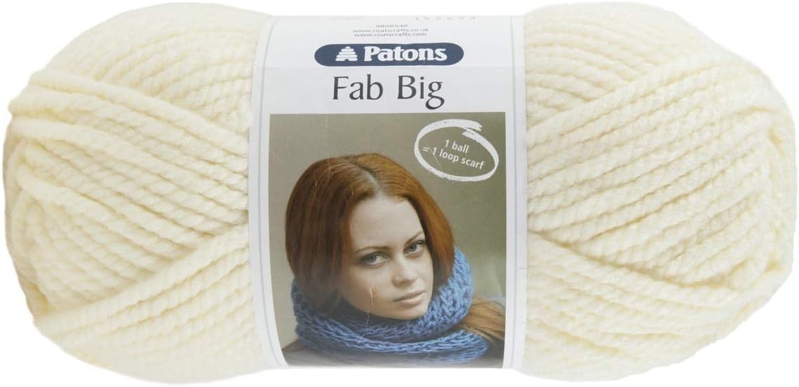 Patons Fab Big  Super Chunky 200g - 2307 Cream