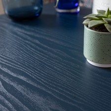 Self Adhesive Vinyl Wrap Film for Kitchen Doors dc fix Midnight Navy Wood